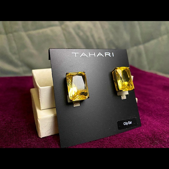 Tahari Topaz Earrings [NEW] - Picture 1 of 5